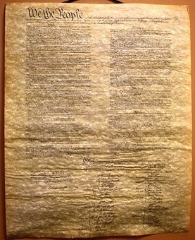 Constitution of The United States Drafted on Hemp Paper