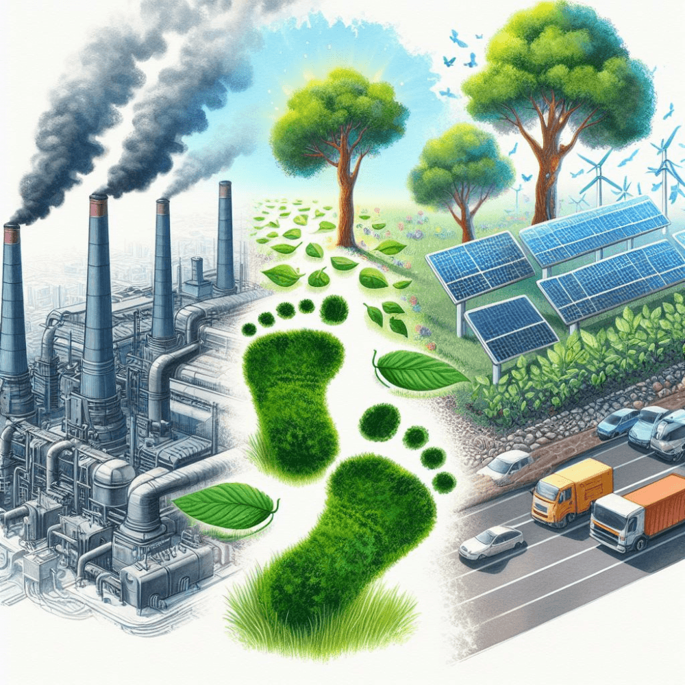 Carbon Footprint Imagery created by Stacie Fortson GGWHSF, with AI assist.